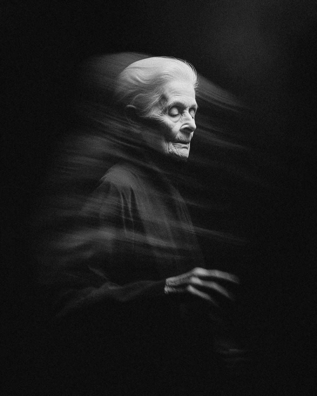 An Instagram  post added on Jan 25, 2024. The author is @yzavoku. May present: photograph, flash photography, jaw, art, tints and shades.