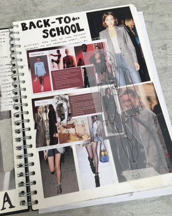 A cover of "FASHION BOOK" cluster. The owner is lucyierazo. The cluster consists of 6 elements.