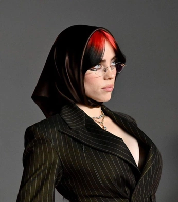 A cover of "Billie Eilish RED" cluster. The owner is aevev. The cluster consists of 42 elements.