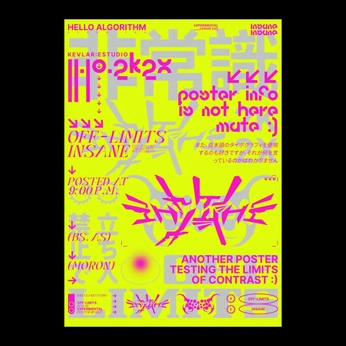 A cover of "P0STER!#" cluster. The owner is nf0lder. The cluster consists of 2 elements.