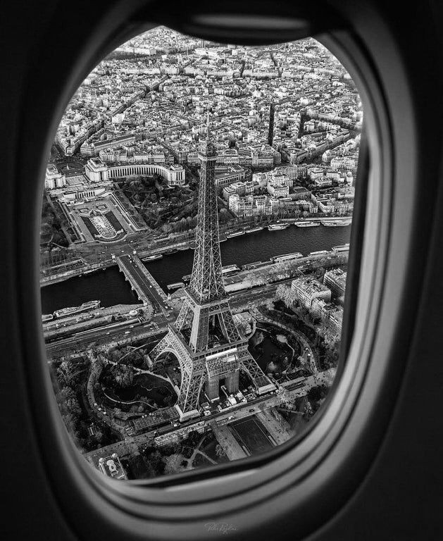 A Pinterest pin added by eiderqueiroz on Dec 06, 2024. The author is eider queiroz. May present: eiffel tower different angles, eiffel tower, champ de mars eiffel tower, airplane, paris charles de gaulle airport.