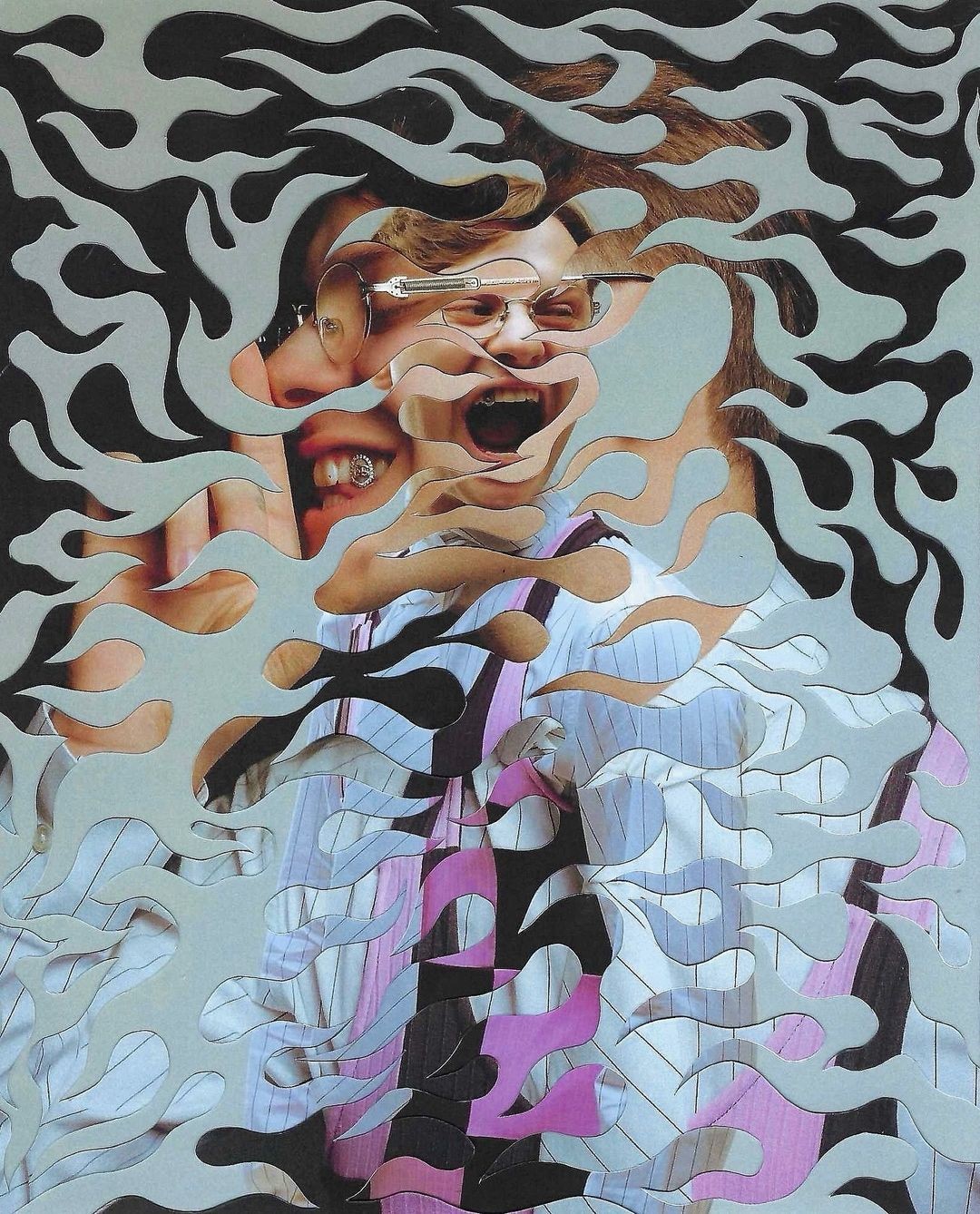 An Instagram  post added by laurenzellers on Jun 04, 2024. The author is @goodguycurtis. May present: painting, gesture, smile, paint, art.