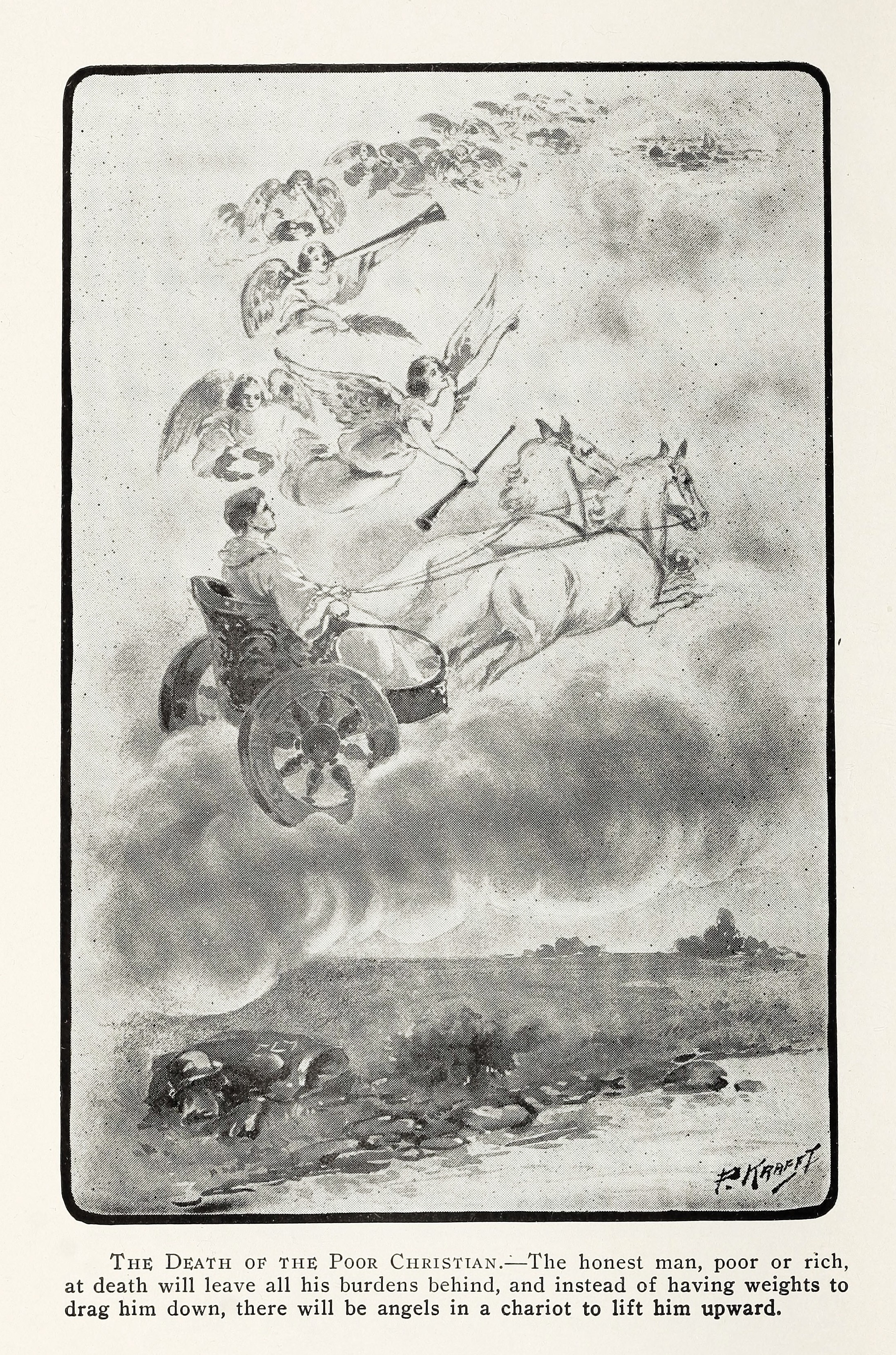 Illustration showing evils of capitalism