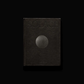 A cover of "Solace 𖤓" cluster. The owner is jackelias. The cluster description is "Coming summer 25. A photography book & visual meditation on healing.". The cluster consists of 36 elements.