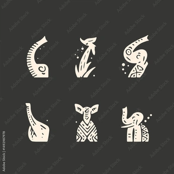 A cover of "Animal Illustrations" cluster. The owner is aburadrafiu. The cluster consists of 125 elements.