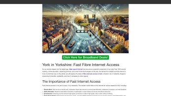 A cover of "York Gigabit Fibre" cluster. The owner is savedimages. The cluster description is "York Full Fibre Gigabit Broadband Deals.". The cluster consists of 1 element.