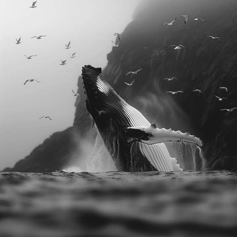 A cover of "magestic creatures" cluster. The owner is leticianz. The cluster description is "in another life i wish i was a whale". The cluster consists of 17 elements.