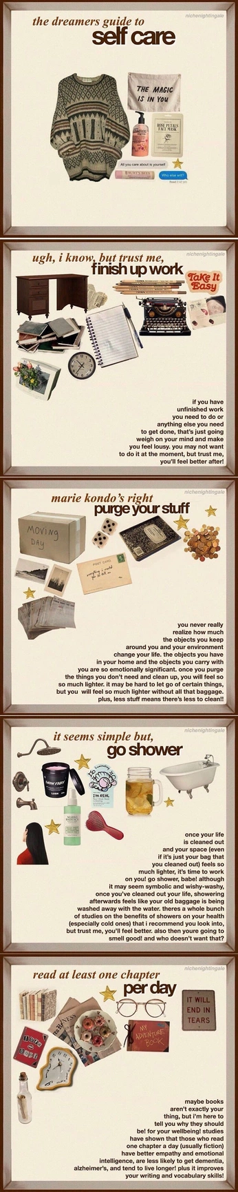 A cover of "Self Care" cluster. The owner is annpc. The cluster consists of 16 elements.