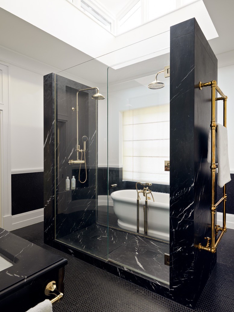 The St Johns Wood Townhouse bathroom, designed by Ashe Leandro.