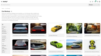 A cover of "Car Mockup" cluster. The owner is yadsagar099. The cluster consists of 1 element.