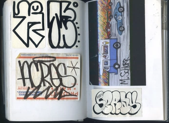 A cover of "graffiti inspo" cluster. The owner is human.ity. The cluster consists of 17 elements.