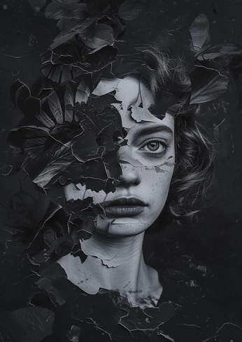 A cover of "Photoshoot B&W" cluster. The owner is clauuh. The cluster consists of 20 elements.