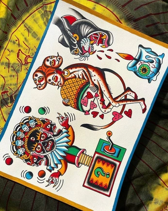 A cover of "Traditional Illustration" cluster. The owner is jossette. The cluster consists of 57 elements.