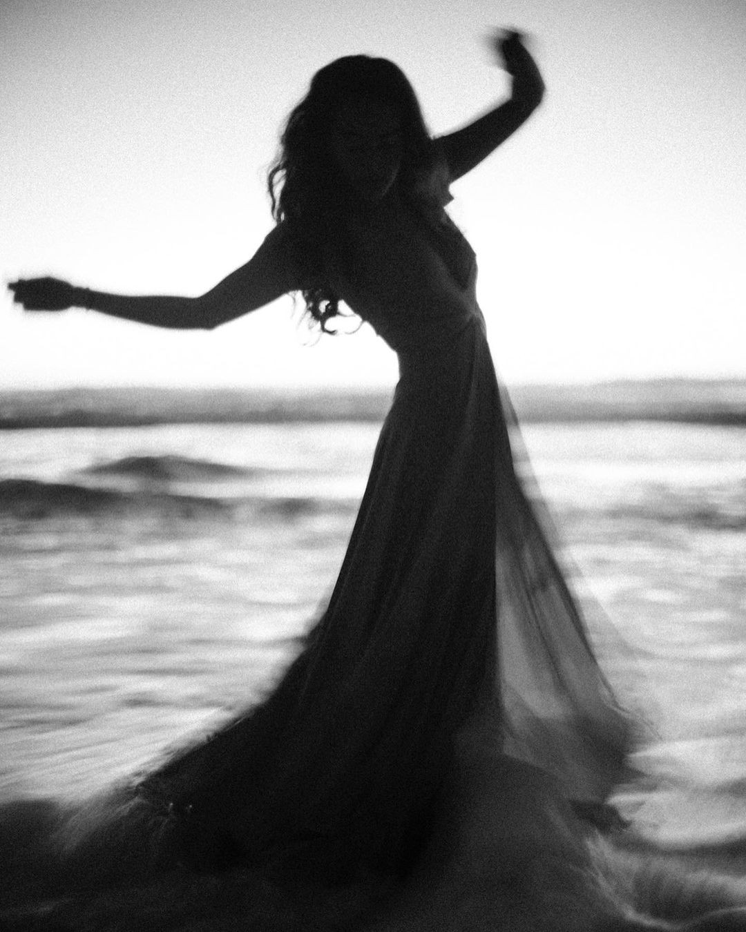 An Instagram  post added on Jan 25, 2024. The author is @josiahwg. May present: monochrome photography, hair, water, hand, eye.