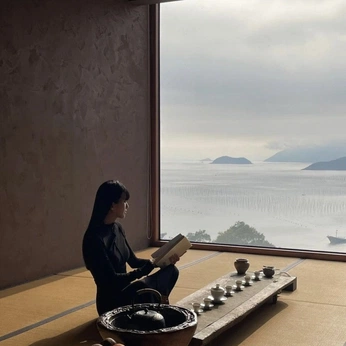 A cover of "quiet life" cluster. The owner is idk0020505. The cluster description is "she’s not a stranger to lonelyness ". The cluster consists of 156 elements.