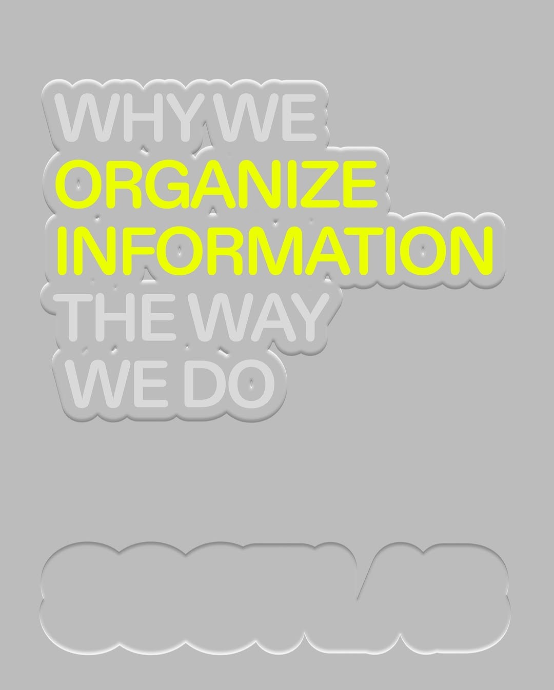 Graphic design for SOOT, a platform that organizes content spatially.