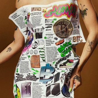 A cover of "Bitcoin" cluster. The owner is beccasue00. The cluster consists of 1 element.