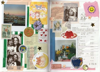 A cover of "scrapbook" cluster. The owner is rochelleasquith. The cluster consists of 180 elements.