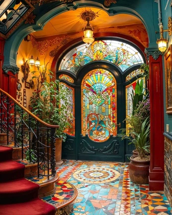 A cover of "Art nouveau" cluster. The owner is pompom2024. The cluster consists of 19 elements.