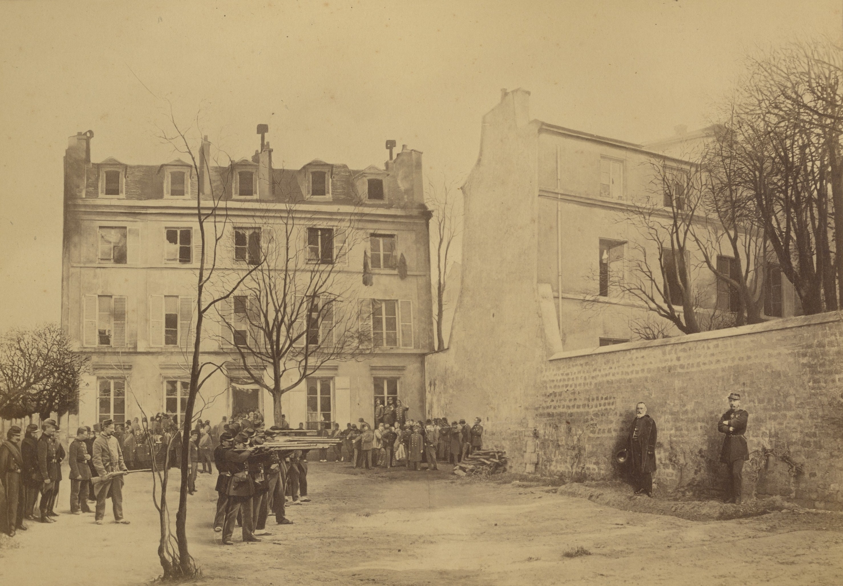 Assassinat des gu00e9nu00e9raux Clu00e9ment Tomas et Jules Lecomte, rue des Rosiers 6 u00e0 Montmartre deans la journu00e9e du 18 mars 1871