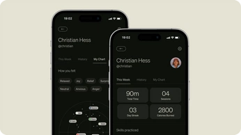 A cover of "Dark Mode Mobile UI" cluster. The owner is romulosandri. The cluster consists of 34 elements.
