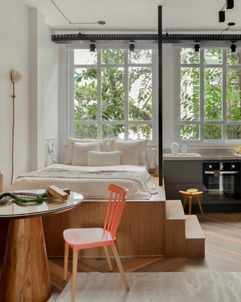 A cover of "My Creations" cluster. The owner is cantosdebelchior. The cluster description is "My interior design and architecture portfolio". The cluster consists of 97 elements.