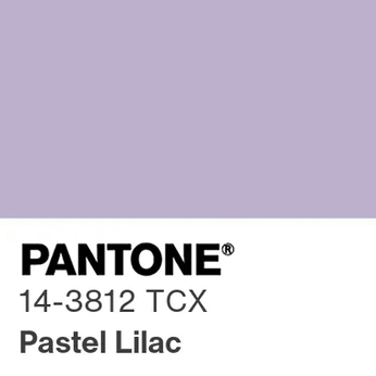 A cover of "Pantone, Pastel Lilac" cluster. The owner is sarahlindsay. The cluster description is "Pantone 14-3812 Pastel Lilac / #BCAFCF - References for Inspiration". The cluster consists of 83 elements.