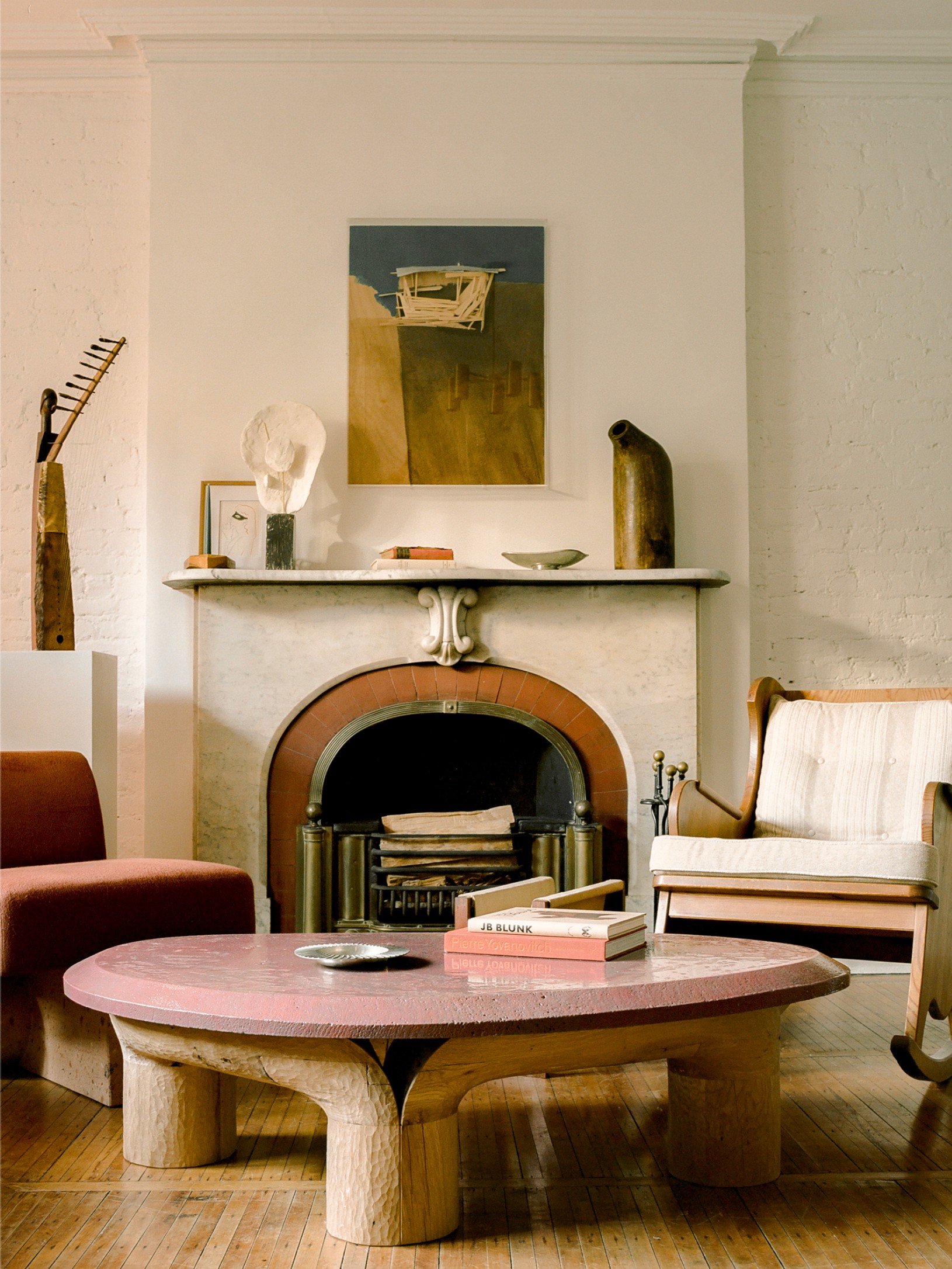 The home of interior designer Augusta Hoffman with art by Jean Prouvé and Alexander Calder. Photo by Nicole Franzen.
