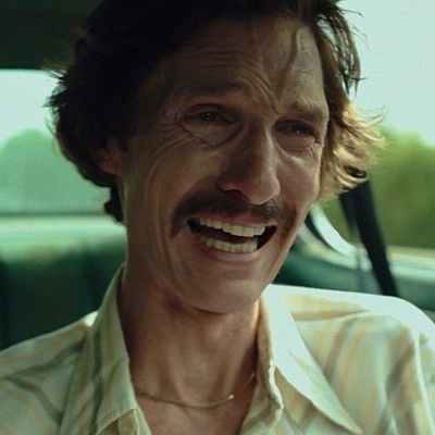 A film still of Matthew McConaughey as Ron Woodroof in the 2013 fil ...