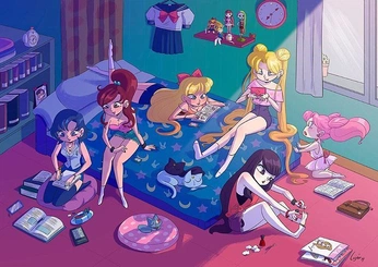 A cover of "sailor moon reimagined" cluster. The owner is lemonblossom. The cluster consists of 235 elements.