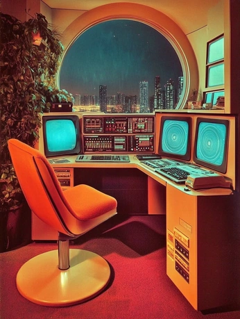 A cover of "Retro Futurism" cluster. The owner is imcarolina. The cluster consists of 8 elements.