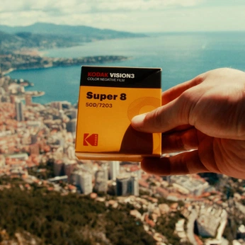 A cover of "Motion Picture - Film" cluster. The owner is marcow. The cluster description is "8mm, 16mm, 35mm love". The cluster consists of 17 elements.