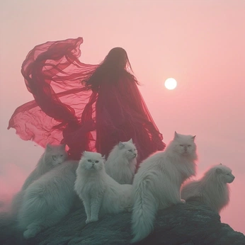 A cover of "cats" cluster. The owner is jazminn. The cluster consists of 3 elements.