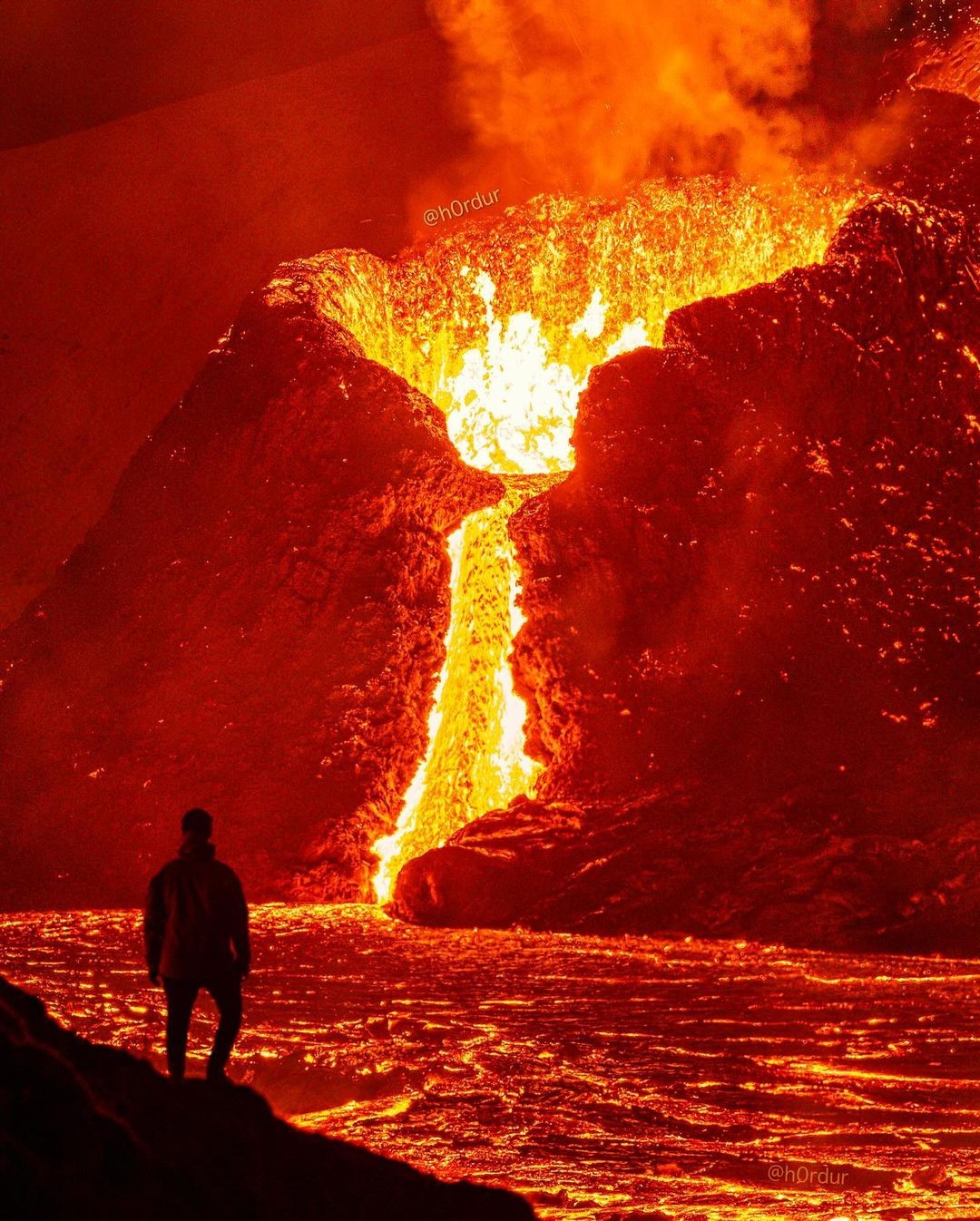 The 2021 Geldingadalir eruption at the Fagradalsfjall volcano in Iceland.