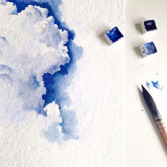 A cover of "Watercolor + art stuff" cluster. The owner is seanaambymorgan. The cluster consists of 376 elements.