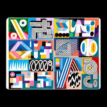 A cover of "graphic design" cluster. The owner is chaachie. The cluster consists of 26 elements.