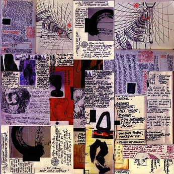 A cover of "Words" cluster. The owner is julienquillet. The cluster description is "Random words and texts, lines or verses.". The cluster consists of 3 elements.