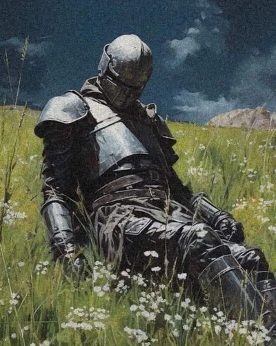 An Instagram  post added by rust1n on Jan 06, 2024. The author is @hardimages.v2. May present: grass, flower, cloud, sky, helmet.