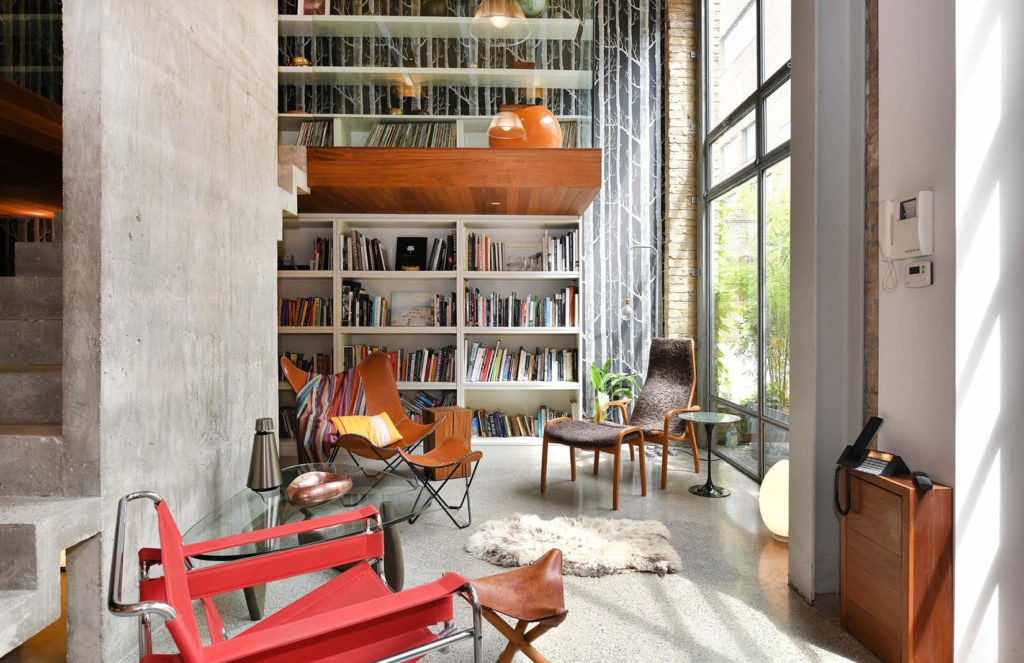 A converted granary apartment in Quebec Wharf, Hackney, listed for rent by Fyfe Mcdade.