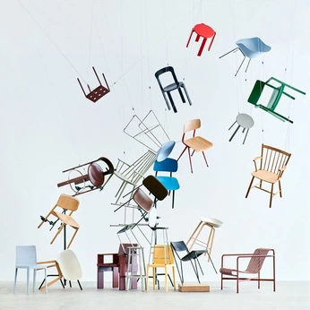 A cover of "Furnitures moodboard" cluster. The owner is virgi. The cluster consists of 16 elements.