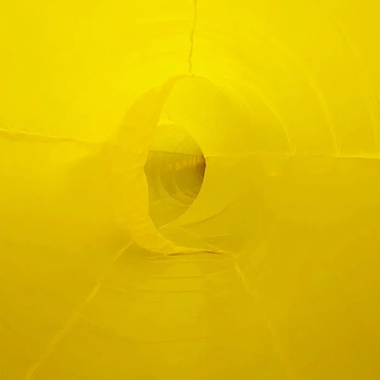 A cover of "Bright Yellow" cluster. The owner is labcreative. The cluster description is "Cheerful, Energetic, Enthusiastic, Exhilarating, Friendly, Dynamic". The cluster consists of 33 elements.