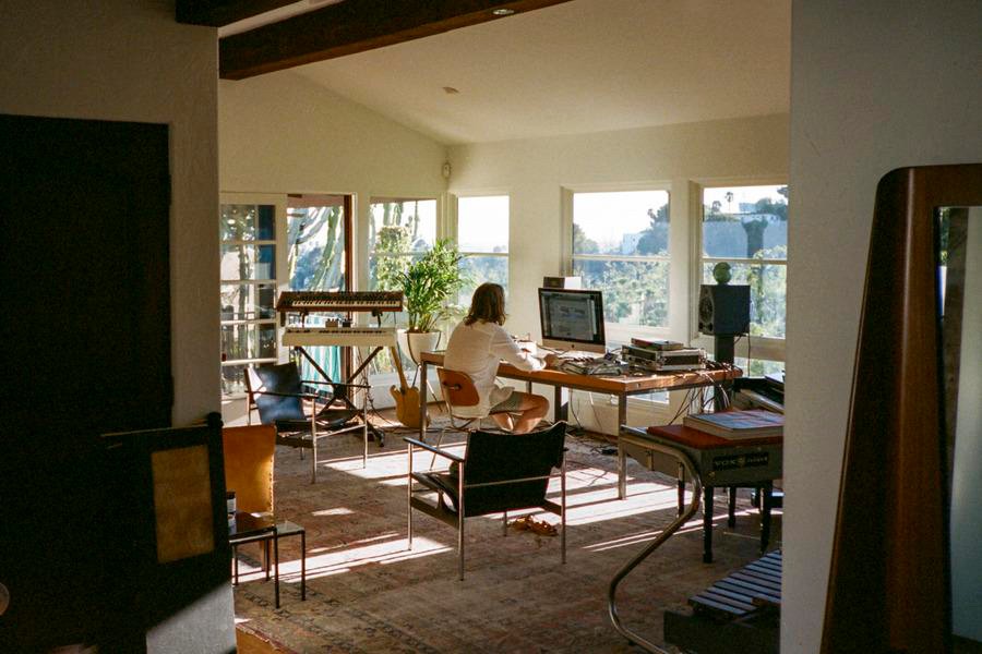 Music producer Emile Haynie in his studio.
