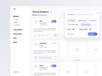 A cover of "desktop ui" cluster. The owner is yvessf. The cluster consists of 2 elements.
