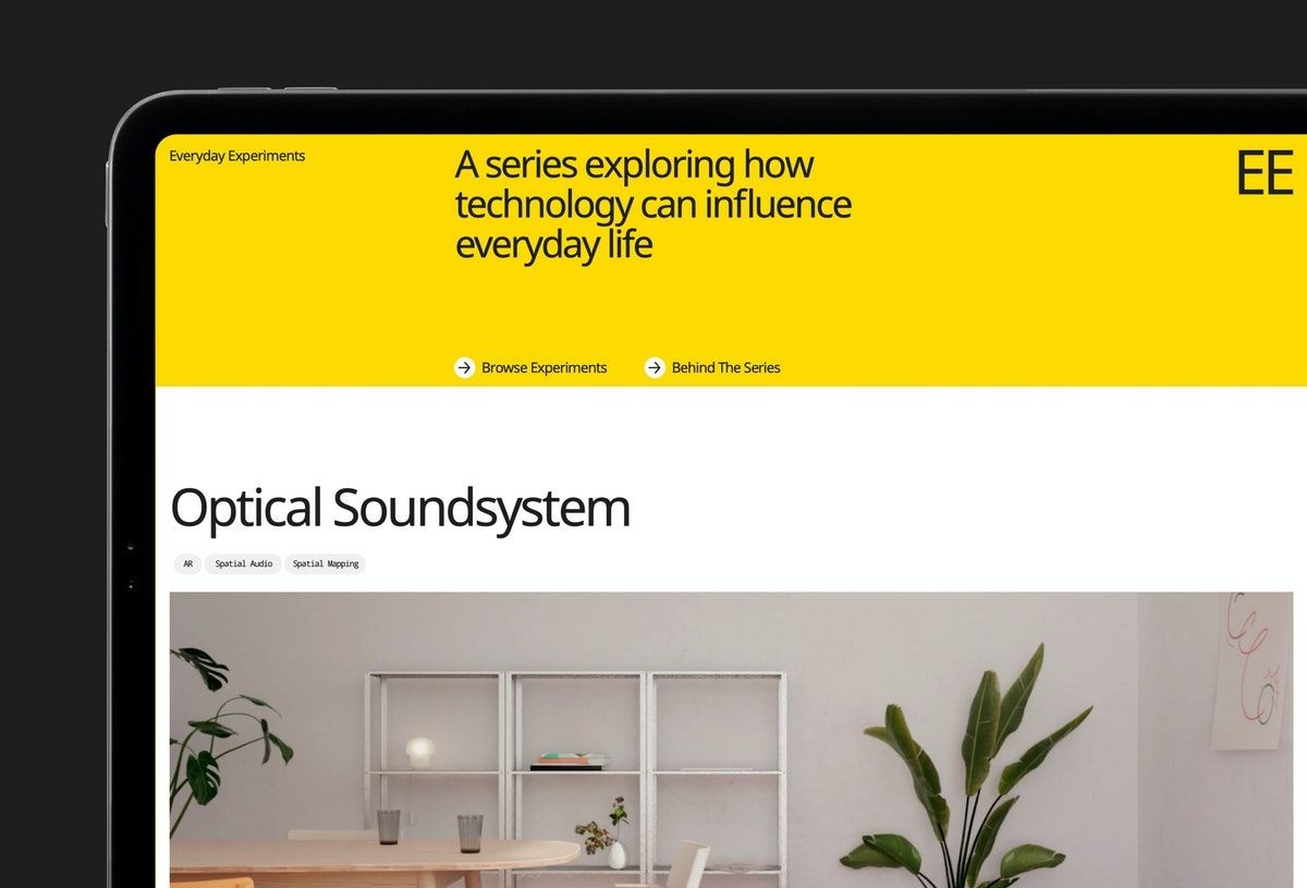 The Optical Soundsystem project from the Everyday Experiments series, designed by Norgram.