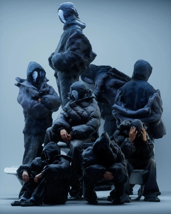 A cover of "GRND." cluster. The owner is thibcrk. The cluster consists of 6 elements.