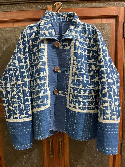 A Pinterest pin added by kenta on Feb 21, 2024. The author is Etsy. May present: denim, outerwear, white, blue, clothes hanger.