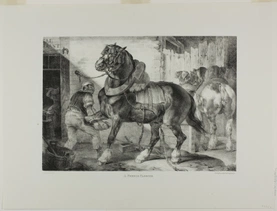 A French Farrier, plate 12 from Various Subjects Drawn from Life on Stone