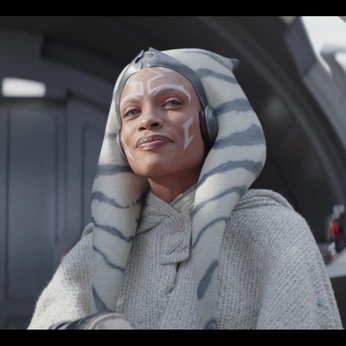 A cover of "Ahsoka Tano Star Wars" cluster. The owner is ikunstler. The cluster description is "Disney, Ashoka Tano, Star Wars serial". The cluster consists of 62 elements.