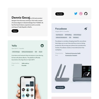 A cover of "UI Design" cluster. The owner is cynthiaaxx. The cluster consists of 9 elements.