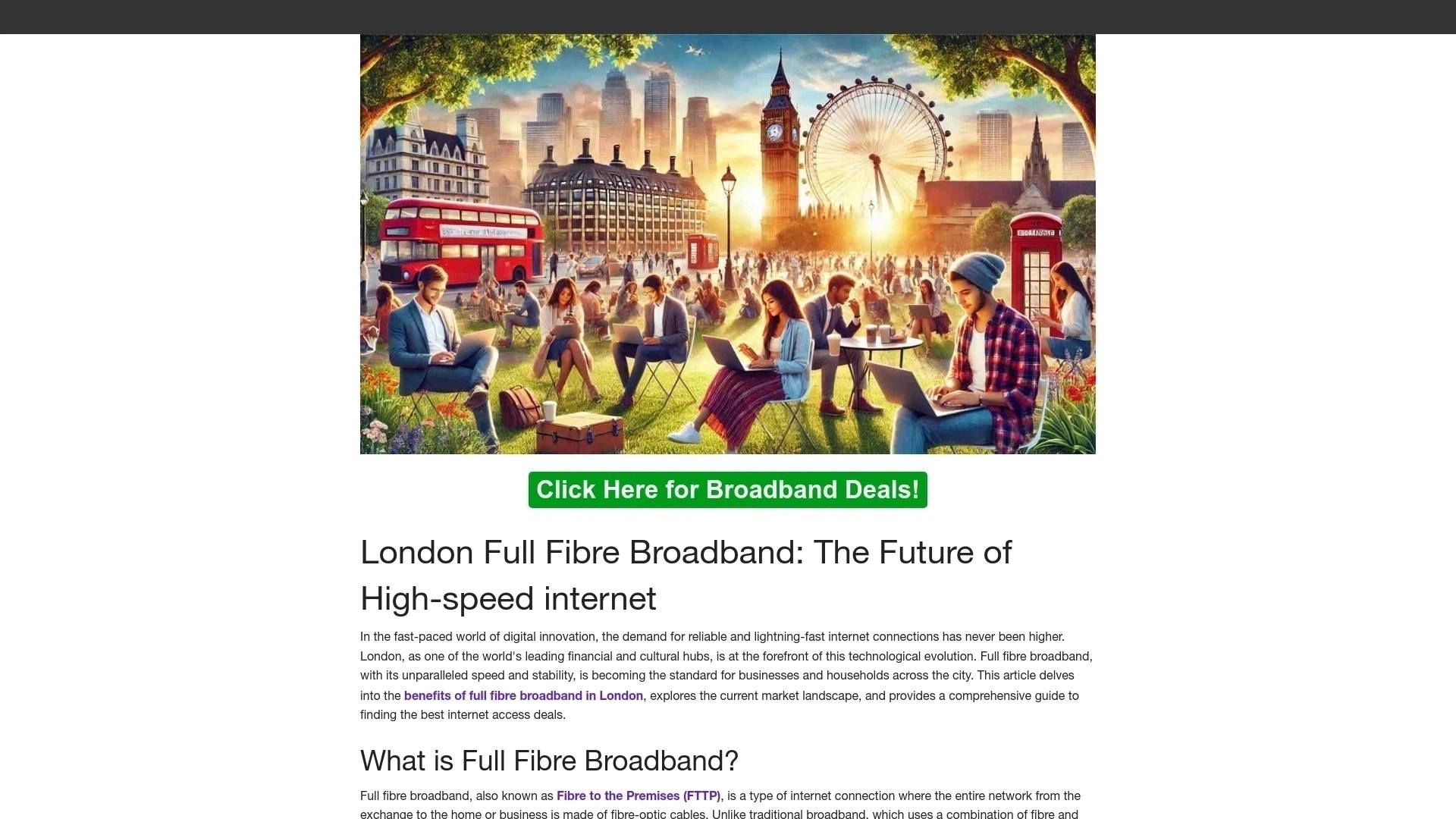 London  Gigabit Fibre
